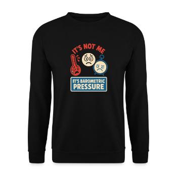 weather, drama, humor, gift, rain, snow - Unisex Sweatshirt - black - Front - Alina (178cm) & Michal (187cm)