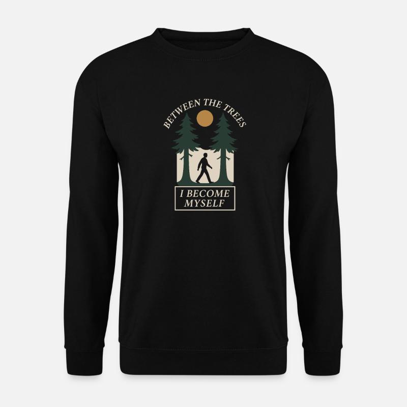 Forest Walk Overthinker Mental Reset - Unisex Sweatshirt - black