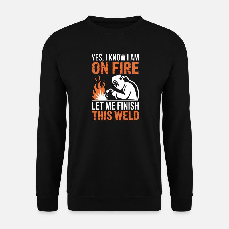 Schweißer Spruch Beruf Lustiges Schweißer Geschenk - Unisex Pullover - Schwarz