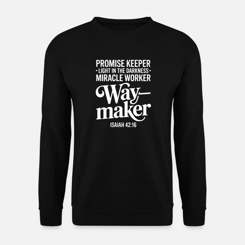 Waymaker Versprechensverse - Unisex Pullover - Schwarz