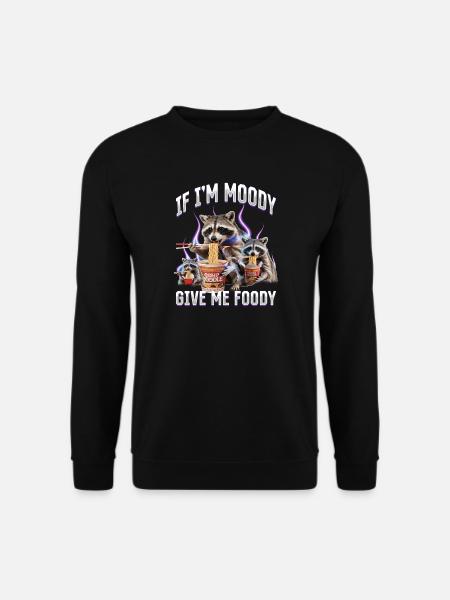 Funny Raccoon - Unisex Sweatshirt - black