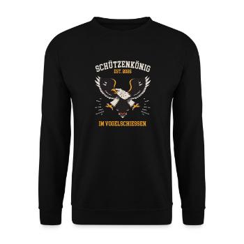 Shooting King 2026 in Bird Shooting Shooting Shooting Festival - Unisex Sweatshirt - black - Front - Alina (178cm) & Michal (187cm)