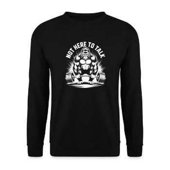 Drôle de cadeau de la musculation en mode bodybuilding - Sweat-shirt Unisexe - noir - Devant - Alina (178cm) & Michal (187cm)