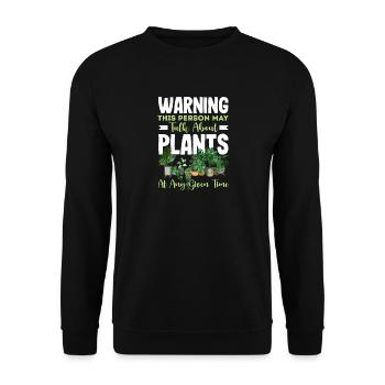 Garten- Und Pflanzenliebhaber Geschenke - Unisex Pullover - Schwarz - Vorne - Alina (178cm) & Michal (187cm)