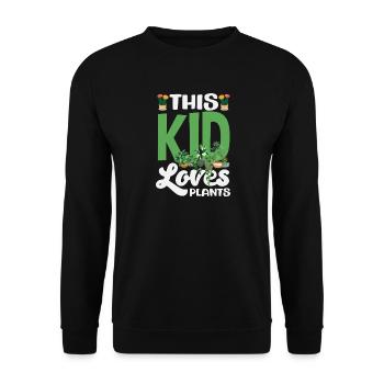 Cadeaux pour les jardins et les amoureux des plantes - Sweat-shirt Unisexe - noir - Devant - Alina (178cm) & Michal (187cm)