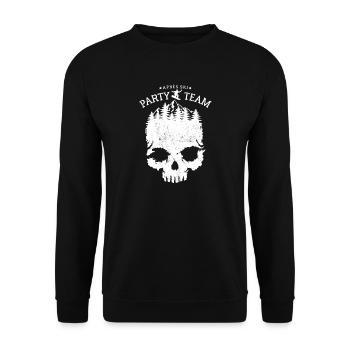 Snowboard | Après Ski Party Team, Winter Sports - Unisex Sweatshirt - black - Front - Alina (178cm) & Michal (187cm)