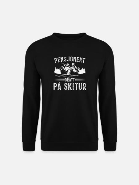 Rentner im Skiurlaub - Unisex Pullover - Schwarz