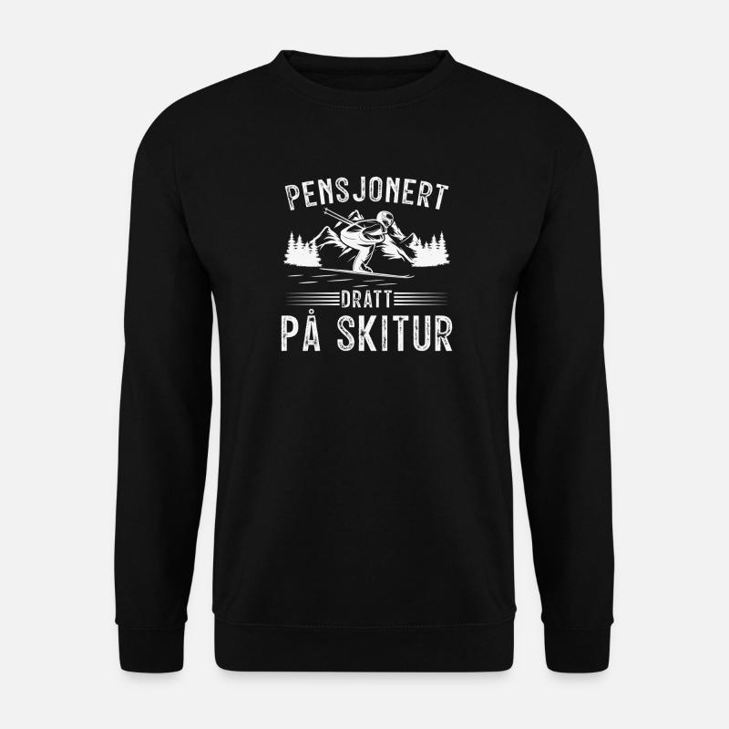 Rentner im Skiurlaub - Unisex Pullover - Schwarz