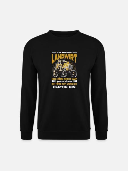 Farmer Gifts Agriculture Tractor Farmer - Unisex Sweatshirt - black