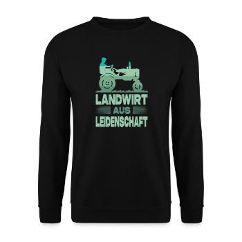 Agriculteur offre des cadeaux agricoles Tracteurs agricoles - Sweat-shirt Unisexe - noir - Devant - Alina (178cm) & Michal (187cm)