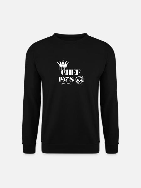 Chef Edition 1978 47th Birthday Saying - Unisex Sweatshirt - black