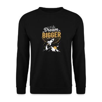 Dream Big | Future - Unisex Sweatshirt - black - Front - Alina (178cm) & Michal (187cm)