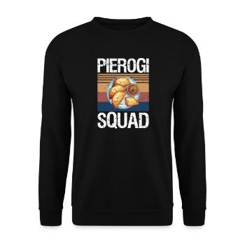Pierogi Squad Poland Pierogi - Unisex Sweatshirt - black - Front - Alina (178cm) & Michal (187cm)