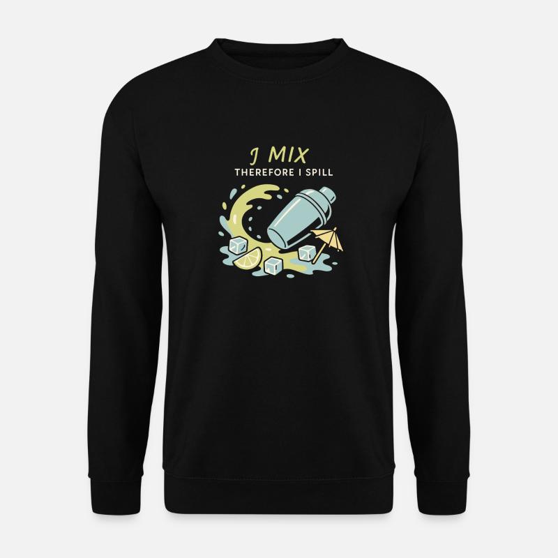 Shaker Steckt Fest Anfänger-mixologe - Unisex Pullover - Schwarz