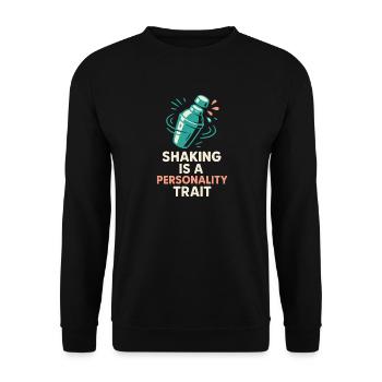 Shaker Stuck Beginner Mixologist - Unisex Sweatshirt - black - Front - Alina (178cm) & Michal (187cm)