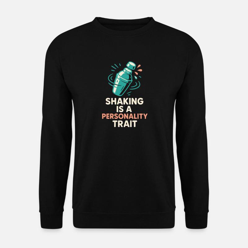 Shaker Steckt Fest Anfänger-mixologe - Unisex Pullover - Schwarz