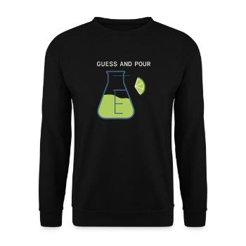 Shaker Stuck Beginner Mixologist - Unisex Sweatshirt - black - Front - Alina (178cm) & Michal (187cm)