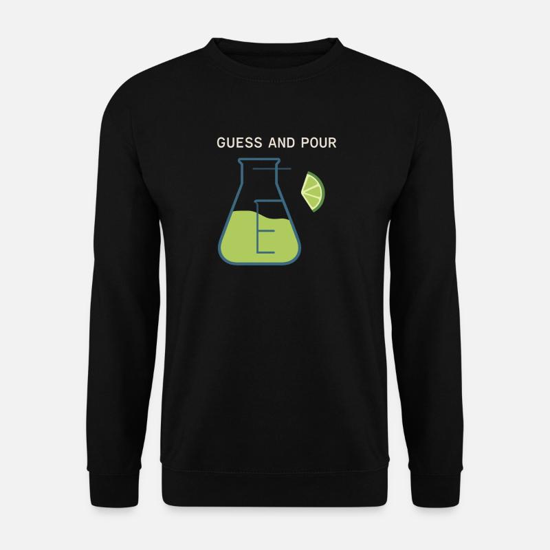 Shaker Steckt Fest Anfänger-mixologe - Unisex Pullover - Schwarz