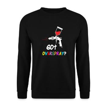Overspray Colorful Artist Painter Art - Unisex Sweatshirt - black - Front - Alina (178cm) & Michal (187cm)