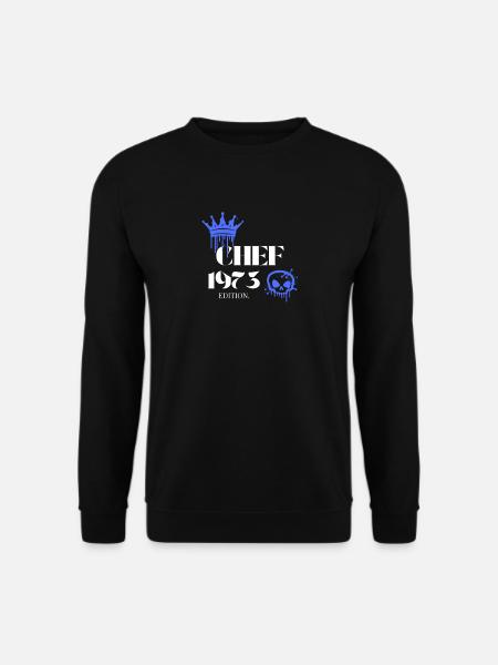 Chef Edition 1973 52 Birthday Saying - Unisex Sweatshirt - black