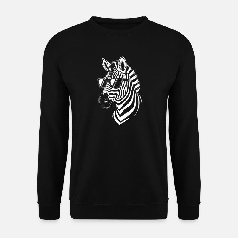 Zebra Spruch Lustiges Zebra Geschenk - Unisex Pullover - Schwarz
