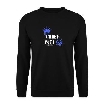 Édition Chef 1971 54e anniversaire Diction - Sweat-shirt Unisexe - noir - Devant - Alina (178cm) & Michal (187cm)