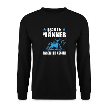 Hunter Gifts Hunting Hunting Hunter Exam Passed - Unisex Sweatshirt - black - Front - Alina (178cm) & Michal (187cm)