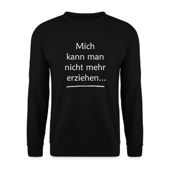 Je ne peux plus être instruit - Sweat-shirt Unisexe - noir - Devant - Alina (178cm) & Michal (187cm)
