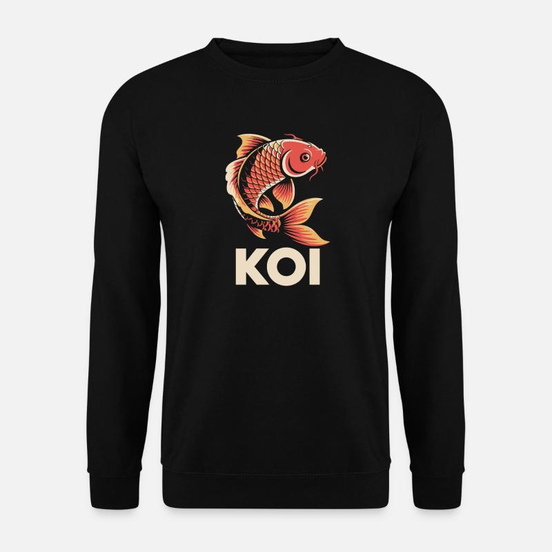 Koi-Karpfenfisch - Unisex Pullover - Schwarz