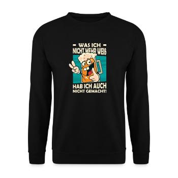 Dictons drôles, tenues amusantes, ironie, sarcasme - Sweat-shirt Unisexe - noir - Devant - Alina (178cm) & Michal (187cm)