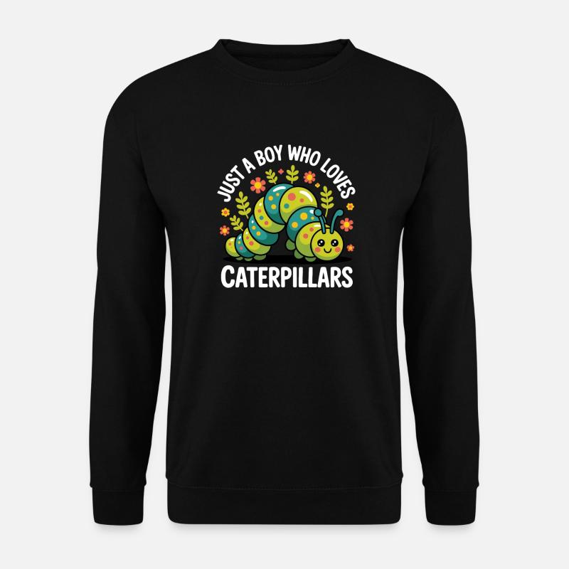 Cadeau du garçon chenille - Sweat-shirt Unisexe - noir