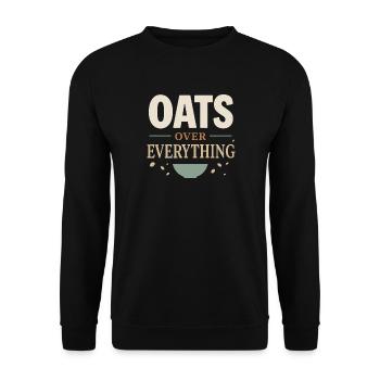 Porridge Breakfast Culture Overnight - Unisex Sweatshirt - black - Front - Alina (178cm) & Michal (187cm)