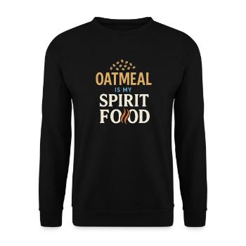 Porridge Breakfast Culture Overnight - Unisex Sweatshirt - black - Front - Alina (178cm) & Michal (187cm)