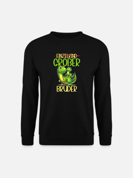 Big Brother Dinosaur Dino Sibling Motif - Unisex Sweatshirt - black
