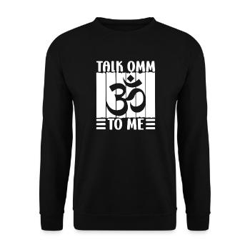 Pilates Enthusiasts Talk Omm To Me Pilates - Unisex Sweatshirt - black - Front - Alina (178cm) & Michal (187cm)