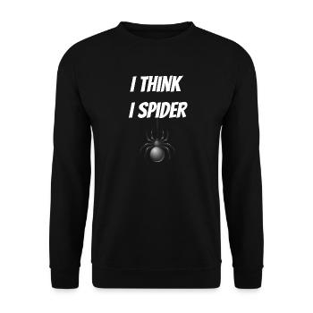 Je crois que je fais des graphismes d’araignée - Sweat-shirt Unisexe - noir - Devant - Alina (178cm) & Michal (187cm)