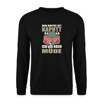 Dictons drôles, tenues amusantes, ironie, sarcasme - Sweat-shirt Unisexe - noir - Devant - Alina (178cm) & Michal (187cm)
