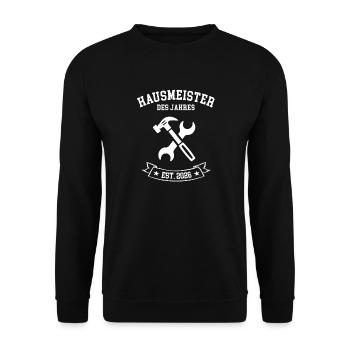 Gestionnaire immobilier gardien de l’année 2026 - Sweat-shirt Unisexe - noir - Devant - Alina (178cm) & Michal (187cm)