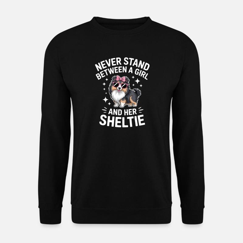Sheltie Sayings Funny Sheltie Gift - Unisex Sweatshirt - black