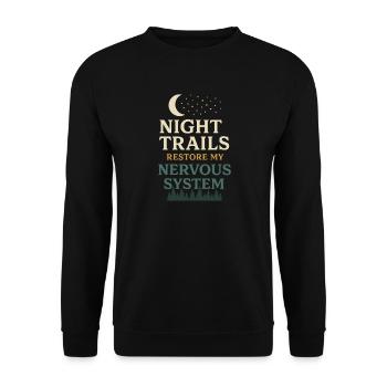 Introverti neurodivergent - Sweat-shirt Unisexe - noir - Devant - Alina (178cm) & Michal (187cm)