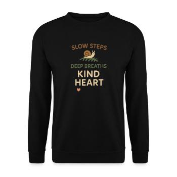 Introverti neurodivergent - Sweat-shirt Unisexe - noir - Devant - Alina (178cm) & Michal (187cm)