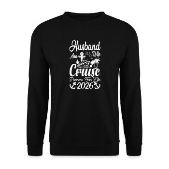Croisière mari et femme 2026 Couple de vacances CR - Sweat-shirt Unisexe - noir - Devant - Alina (178cm) & Michal (187cm)