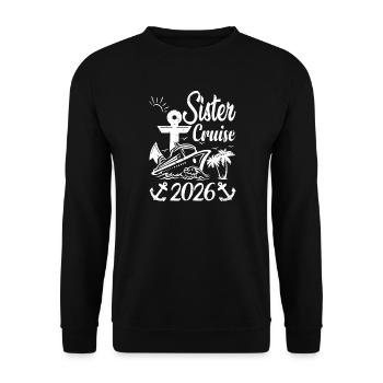 Voyage de vacances 2026 pour les Sœurs des Femmes - Sweat-shirt Unisexe - noir - Devant - Alina (178cm) & Michal (187cm)