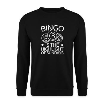 Bingo Player Is The Highlight Of Sundays Bingo - Unisex Sweatshirt - black - Front - Alina (178cm) & Michal (187cm)
