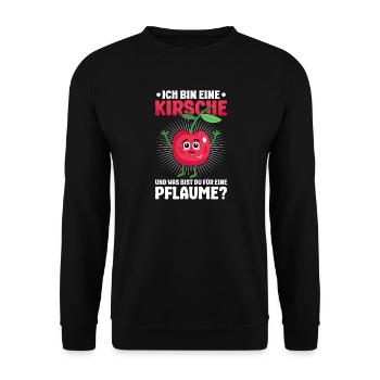 Cerise Expressions drôles Tenues amusantes Ironie - Sweat-shirt Unisexe - noir - Devant - Alina (178cm) & Michal (187cm)