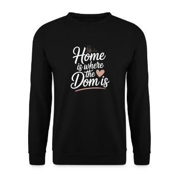 Köln Home Is Where The Dom Is Kölner Karneval Köln - Unisex Pullover - Schwarz - Vorne - Alina (178cm) & Michal (187cm)