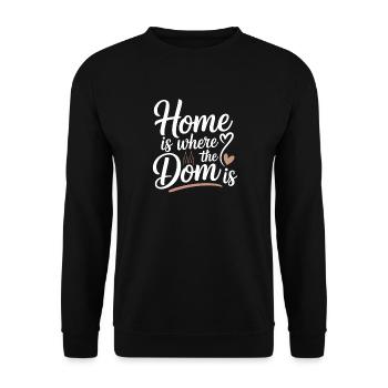 Köln Home Is Where The Dom Is Kölner Karneval Köln - Unisex Pullover - Schwarz - Vorne - Alina (178cm) & Michal (187cm)