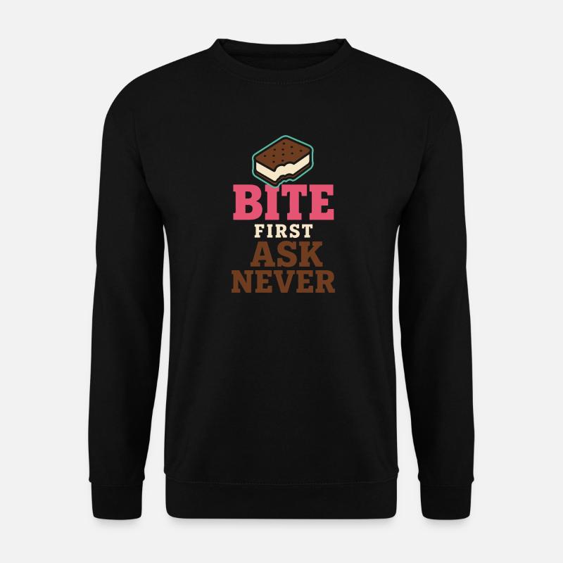 Eis-sandwich-liebhaber Sommerdessert - Unisex Pullover - Schwarz