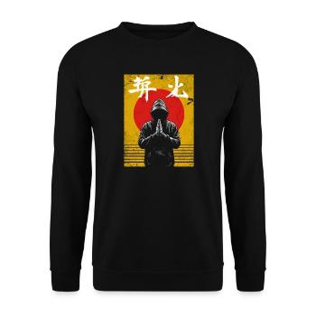 Budo-Spirit!  Japanisches Kampfkunst Design - Sweat-shirt Unisexe - noir - Devant - Alina (178cm) & Michal (187cm)