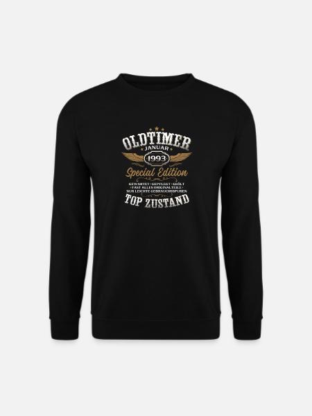 33rd Birthday Gift Classic Car January 1993 - Unisex Sweatshirt - black